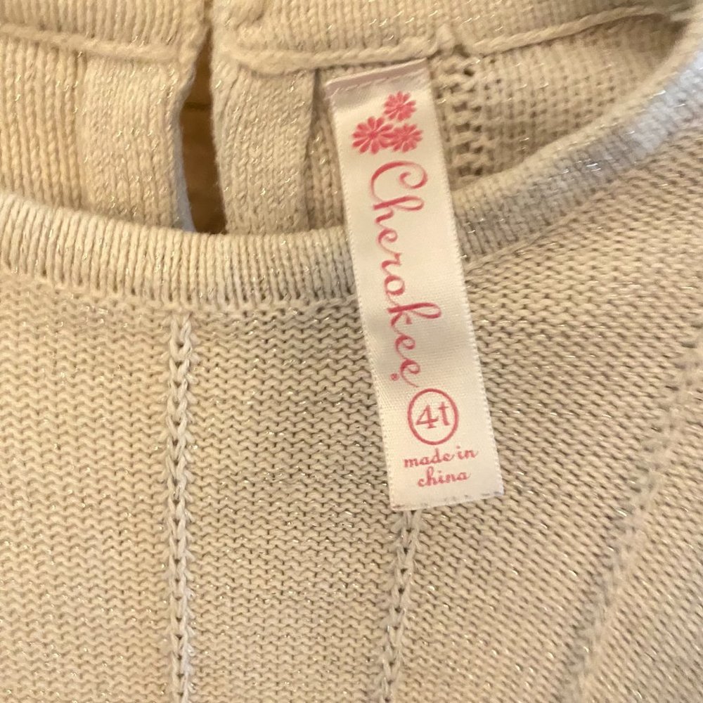 Short sleeve sparkle dress, drop waist